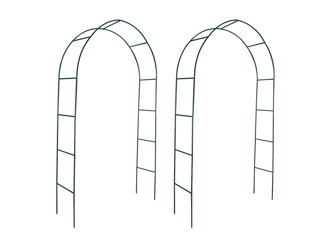 2x Garten Rosenbogen Torbogen Rankgitter Rosensäule