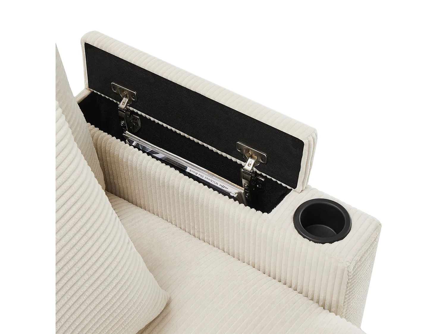 3-Sitzer L-förmiges Ecksofa umwandelbares Sofa mit Fußhocker für 3-4 Personen, für Wohnzimmer, Büro, Wohnung