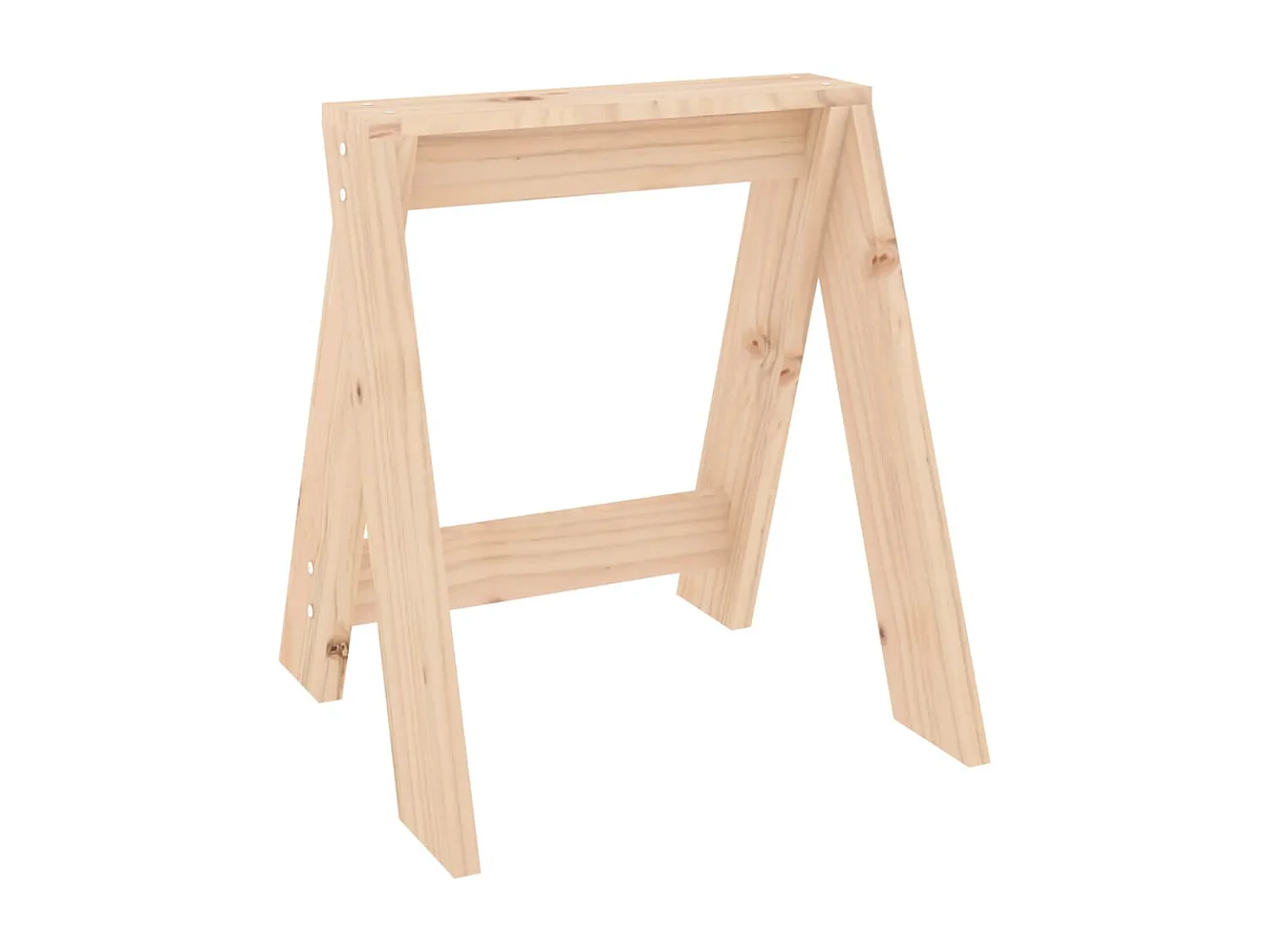 Tabourets lot de 2 40x40x45 cm bois massif de pin
