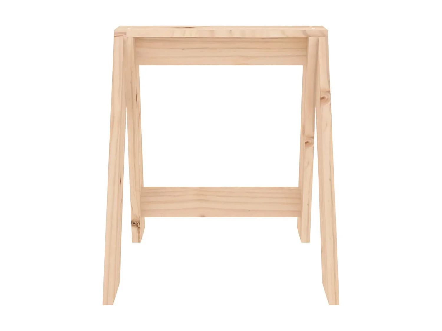 Tabourets lot de 2 40x40x45 cm bois massif de pin