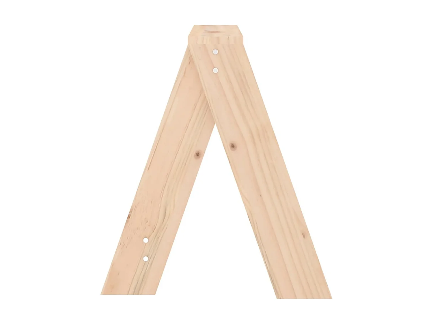 Tabourets lot de 2 40x40x45 cm bois massif de pin
