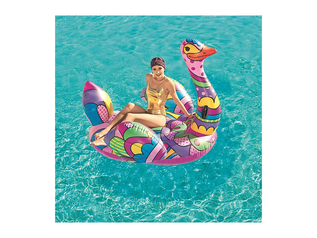 Autruche à chevaucher - 190 x 166 cm