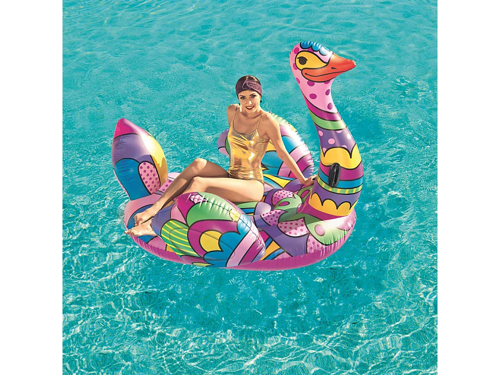 Autruche à chevaucher - 190 x 166 cm