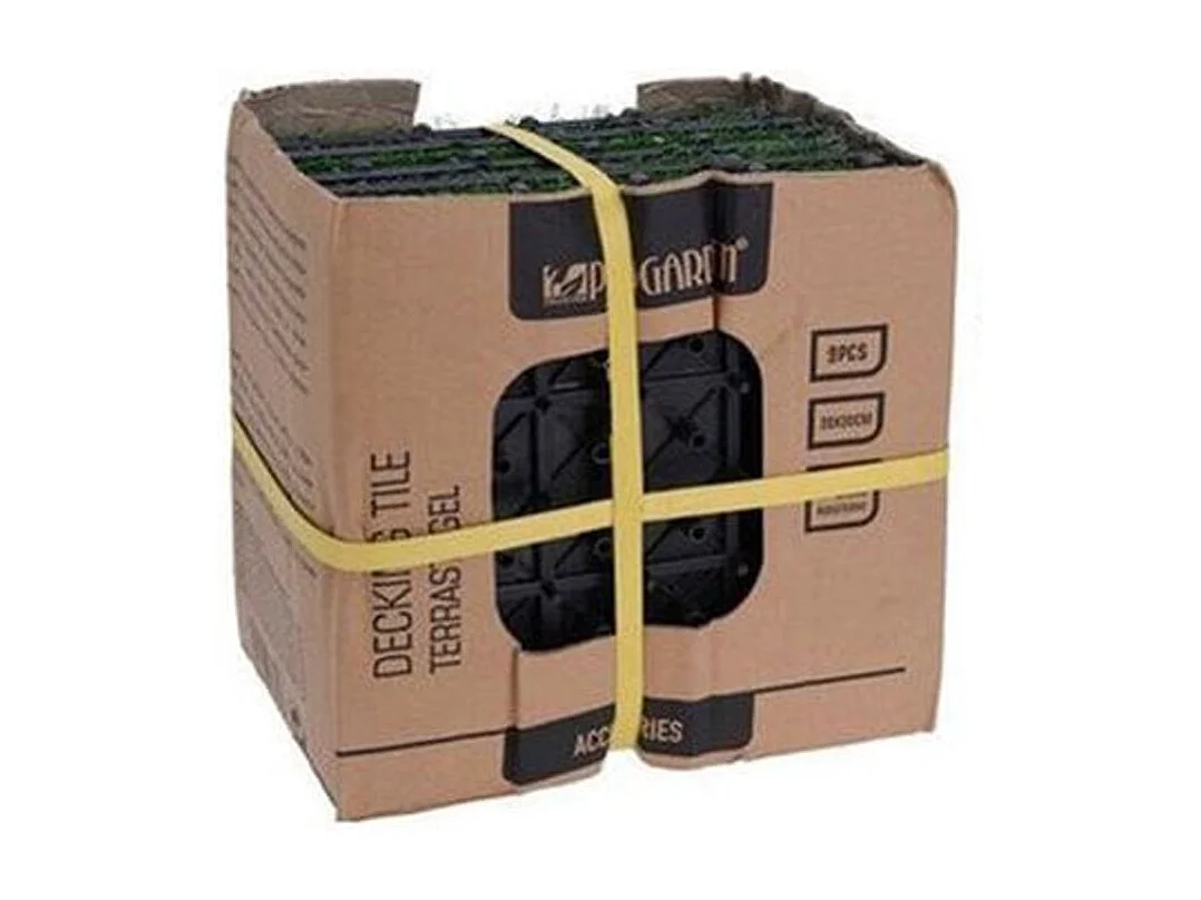 Pack 9 piezas de césped artificial Pro Garden 30x30 cm