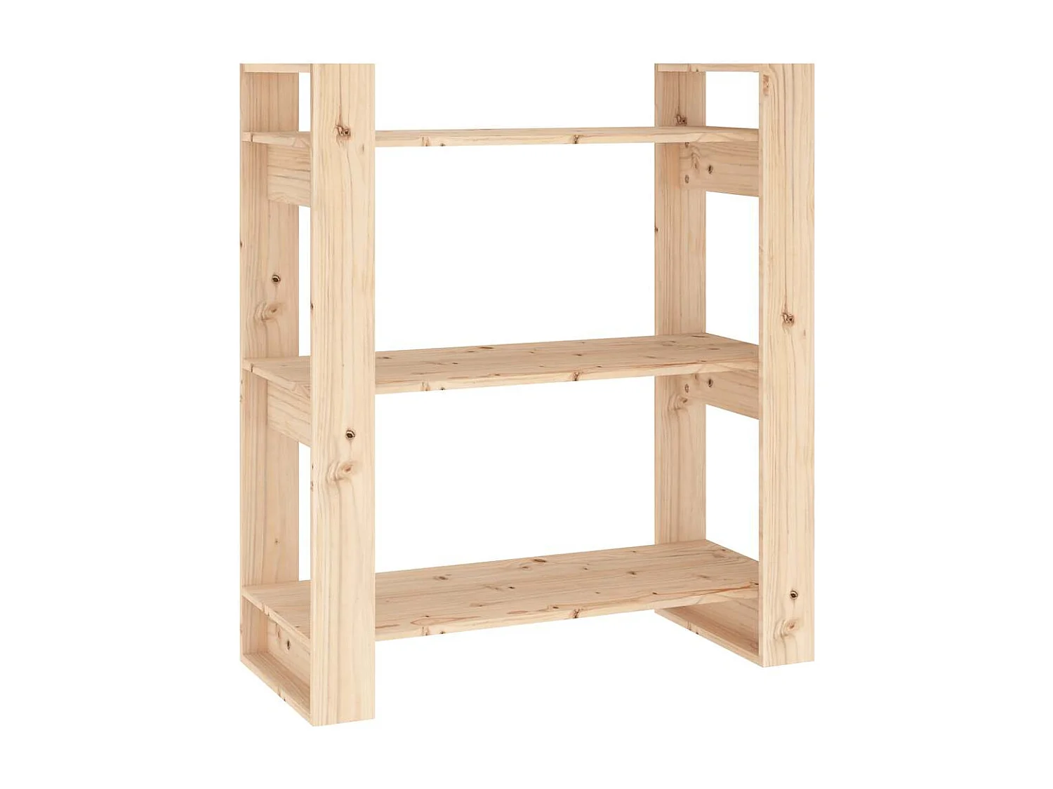 Bibliothèque/Séparateur de pièce 80x35x91 cm Bois massif Pin