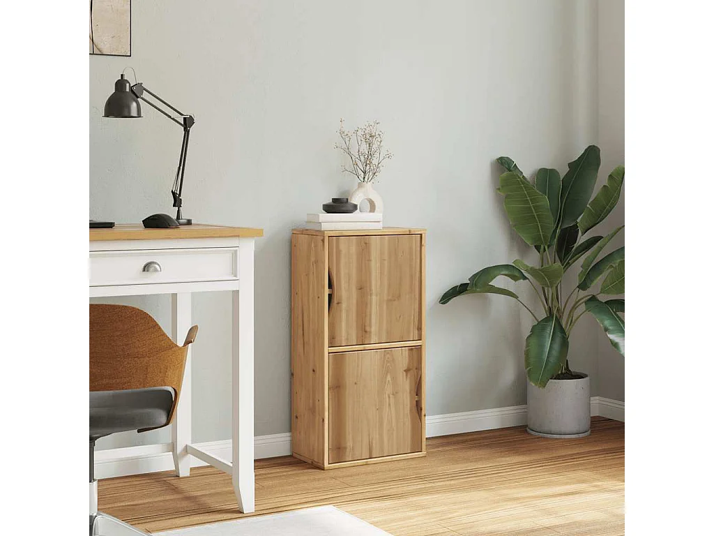 Beistellschrank ODDA 40x24x79 cm Massivholz Kiefer