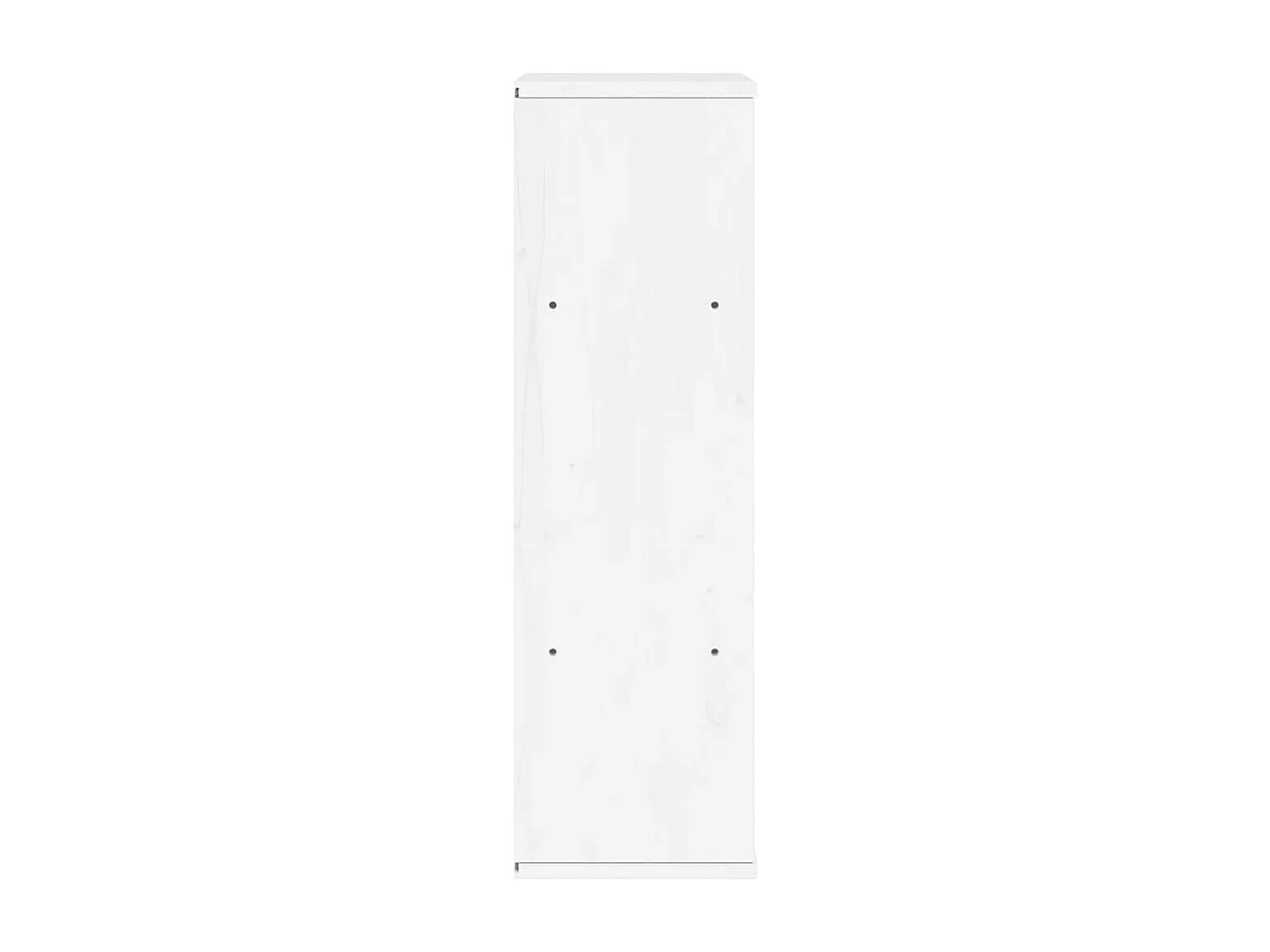 Armadietto Laterale ODDA Bianco 40x24x79 cm Legno Massello Pino