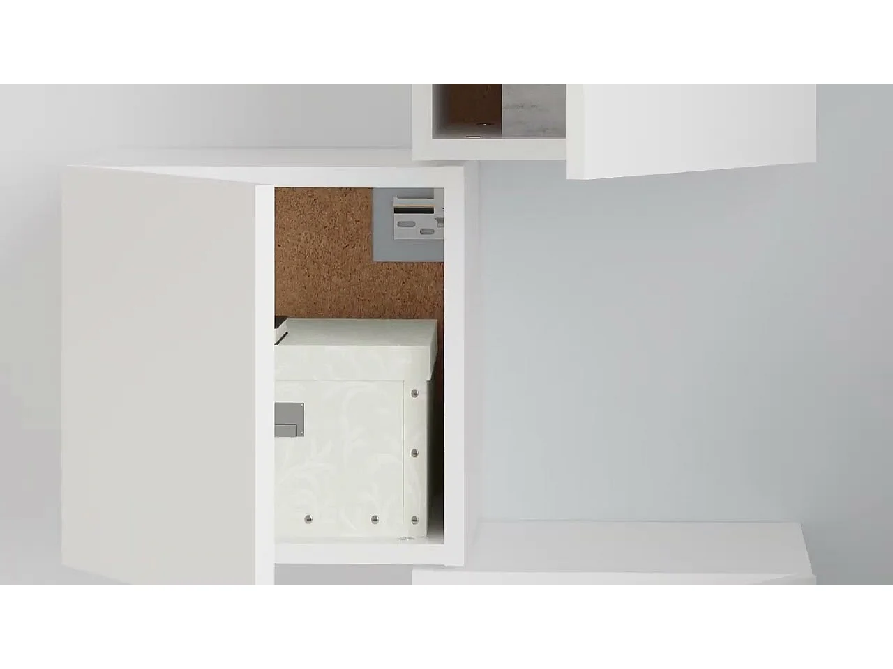 Meubles TV muraux 4 pcs Blanc 30,5x30x30 cm