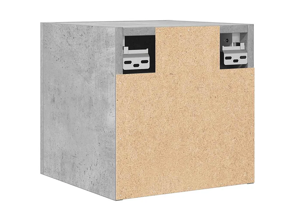 Muebles de salón de pared 4 uds gris hormigón 30,5x30x30 cm