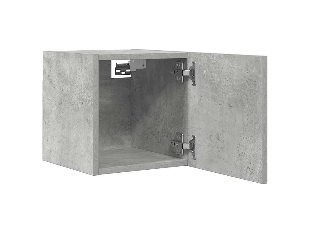 Muebles de salón de pared 4 uds gris hormigón 30,5x30x30 cm