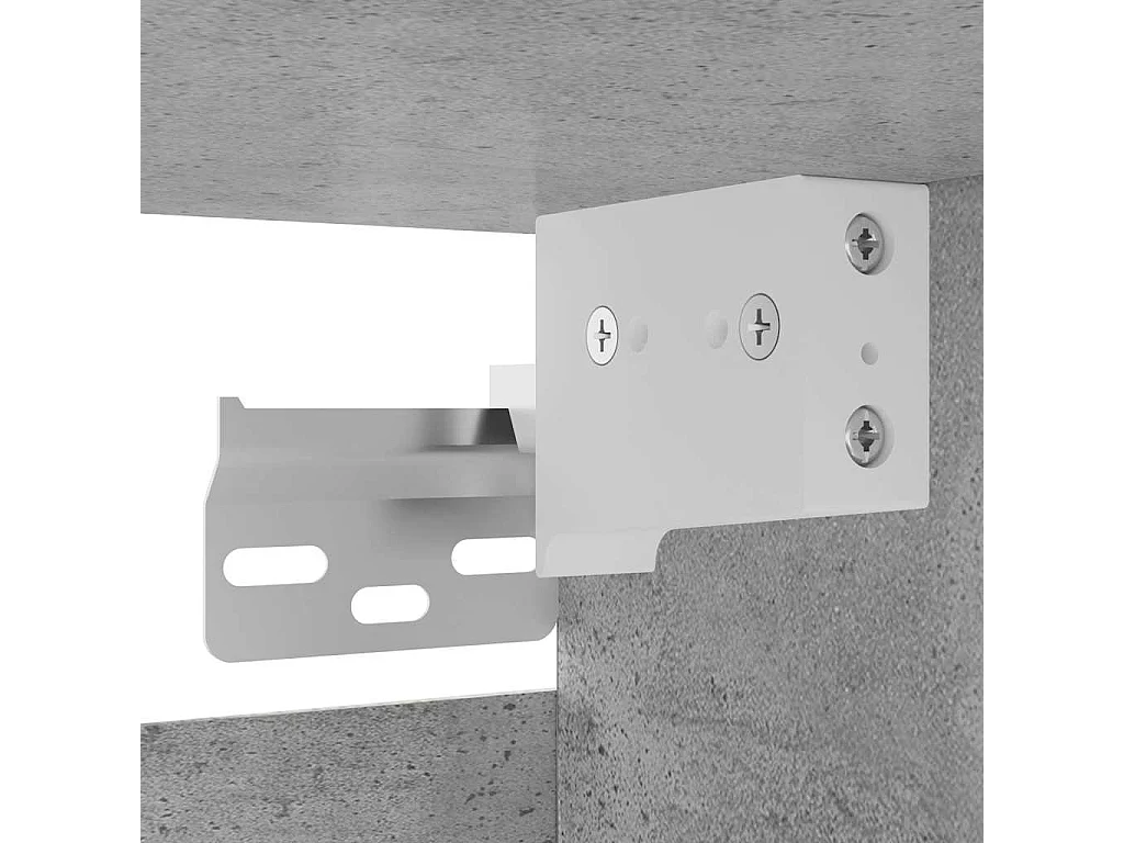 Muebles de salón de pared 4 uds gris hormigón 30,5x30x30 cm