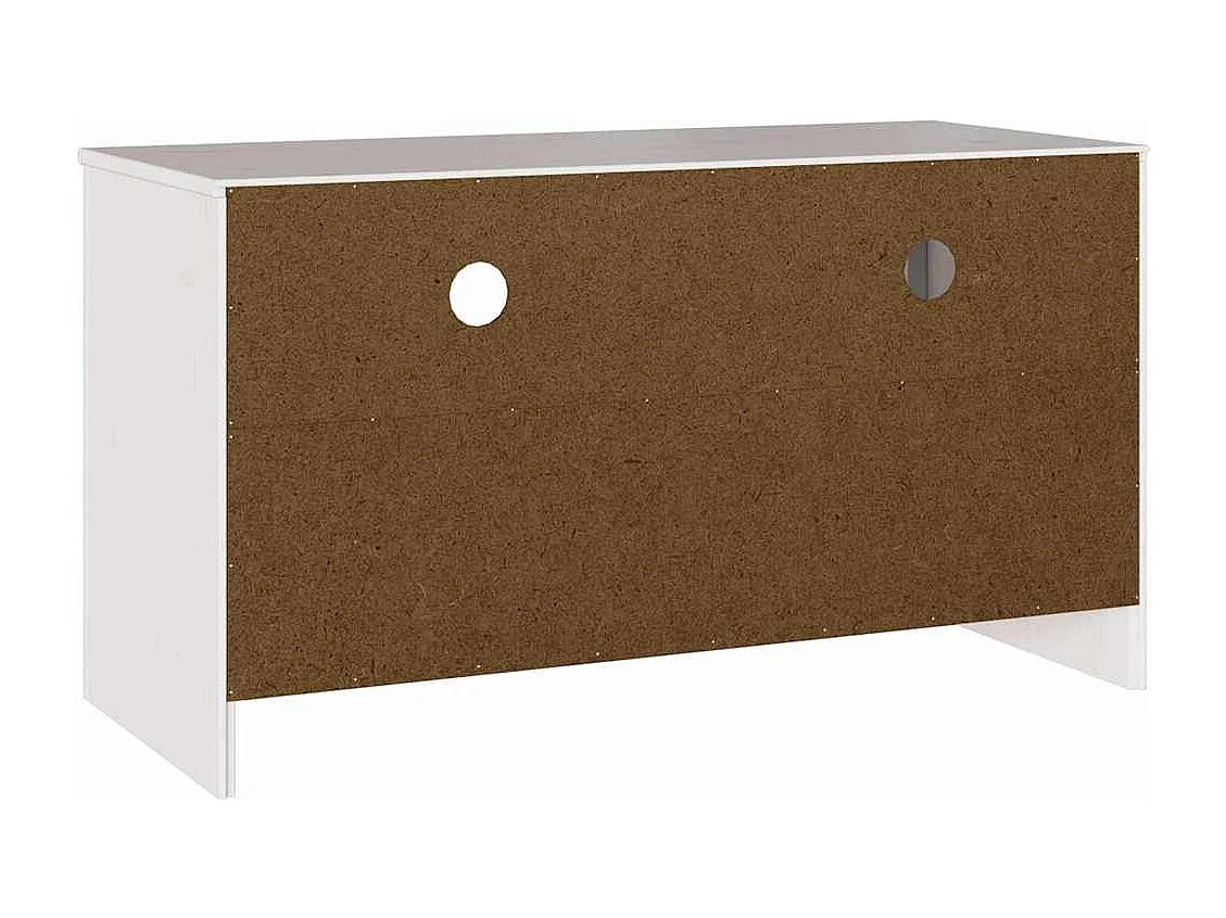 TV-Schrank Drammen Weiß 99 x 43 x 55 cm Massivholz Kiefer