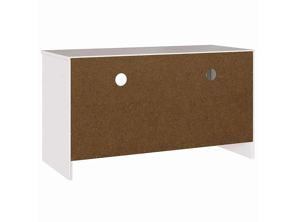 Meuble TV Drammen Blanc 99 x 43 x 55 cm Bois de pin massif