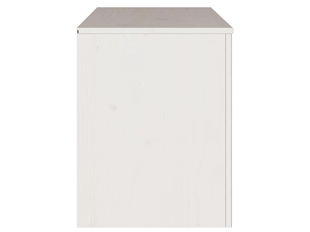 Meuble TV Drammen Blanc 99 x 43 x 55 cm Bois de pin massif
