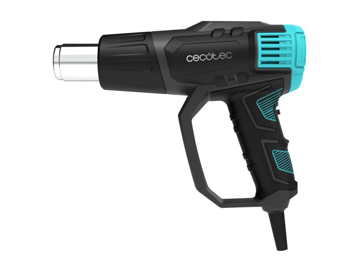 Pistola de calor Cecotec Hell Gun 7500 Full Equip 2000W 4 cabezales negro