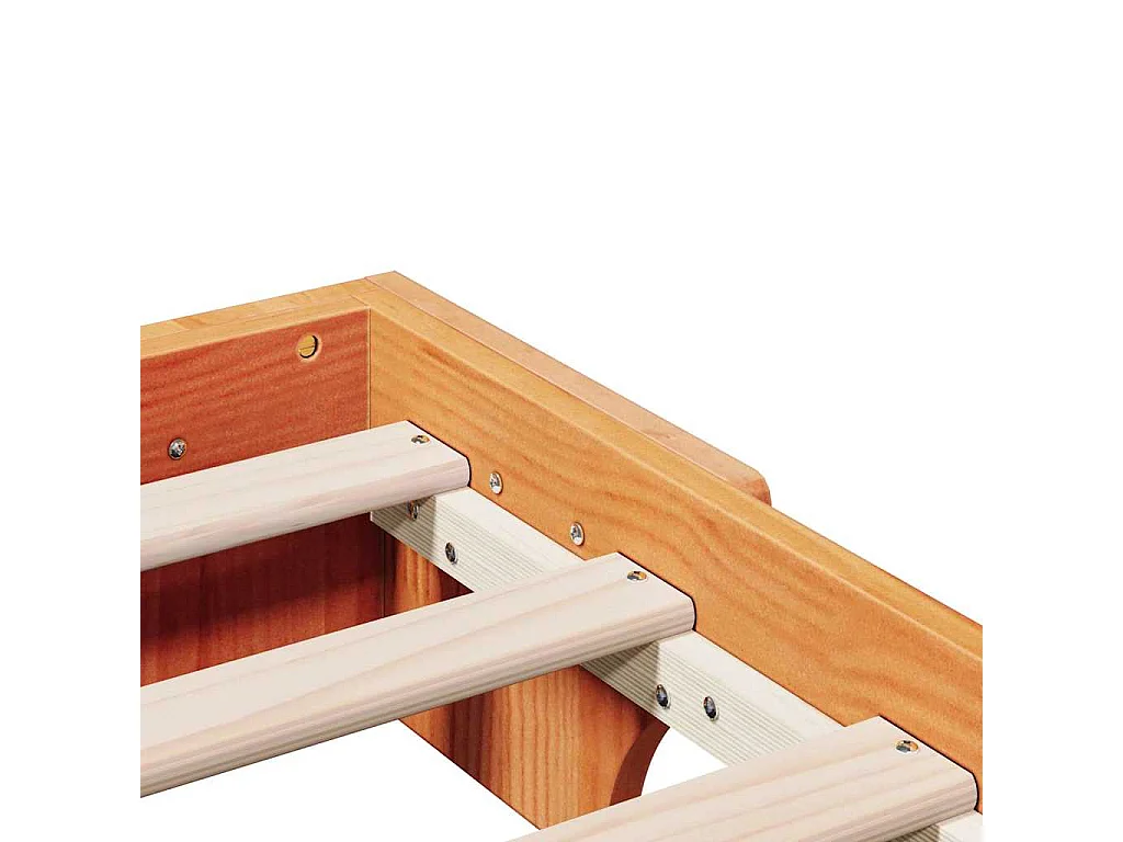 Estructura de cama Marrón cera 180 x 200 cm