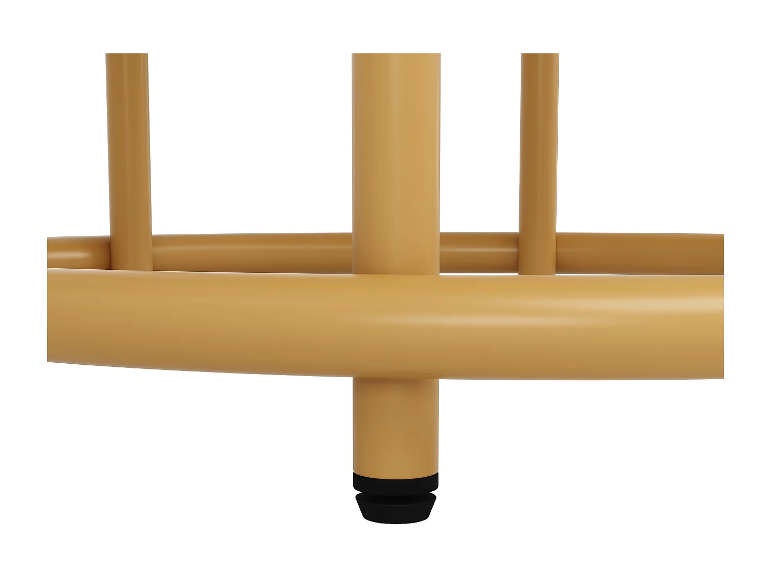 Mesa redonda MDF 100x100 cm comedor salón 4-6 personas patas metal dorado