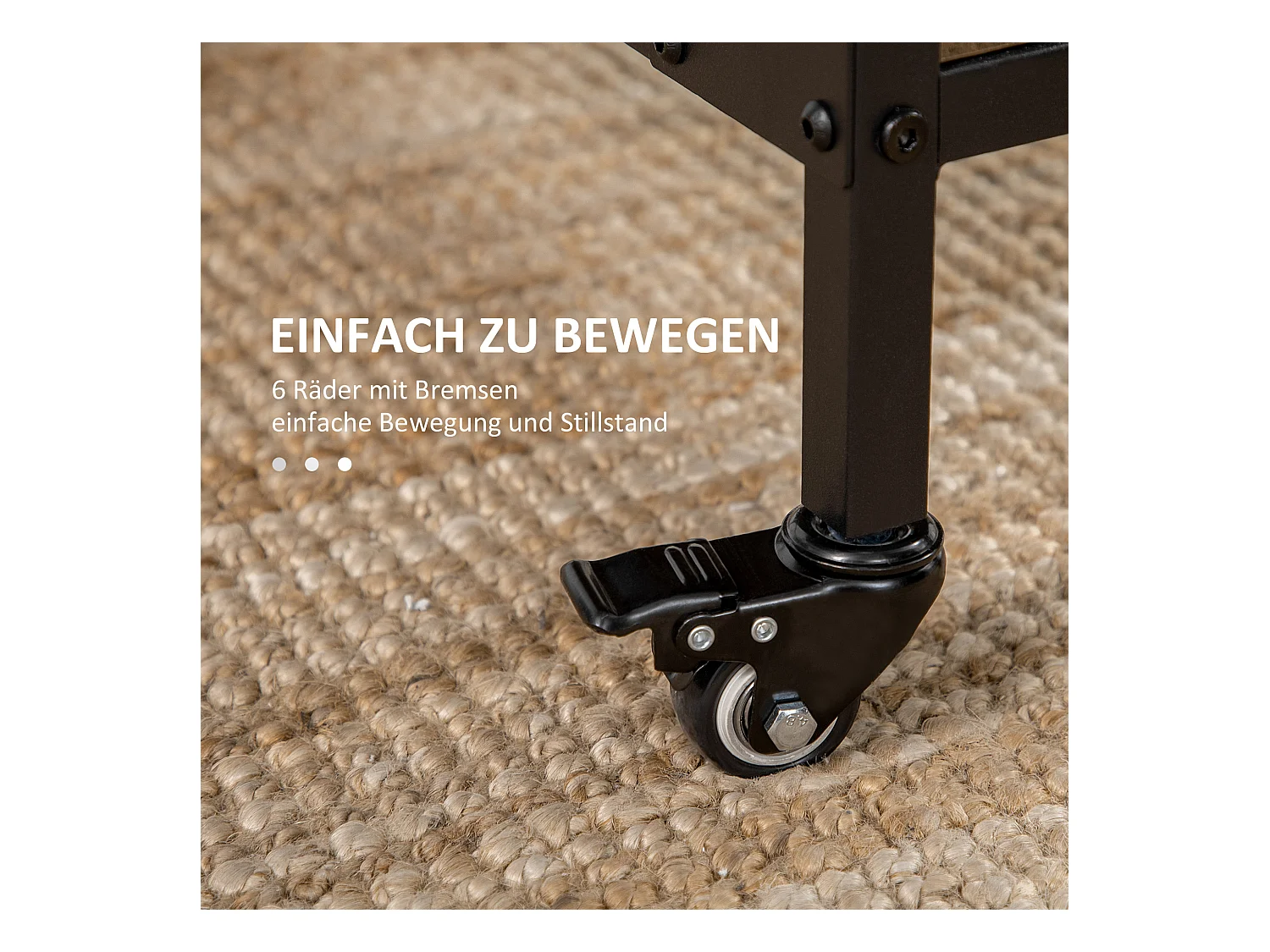 Mesa de comedor plegable móvil de MDF para 6 personas con almacenamiento para espacios pequeños, madera clara