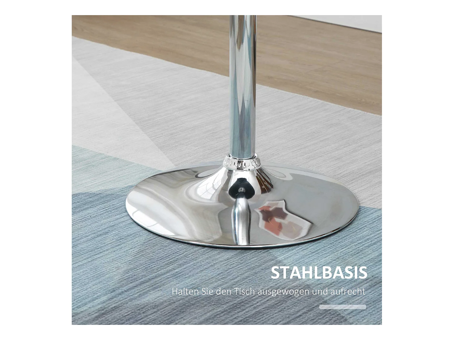 Tavolo da bar rotondo MDF metallo regolabile girevole Ø61x70-97 cm Salon Cuisine Noir