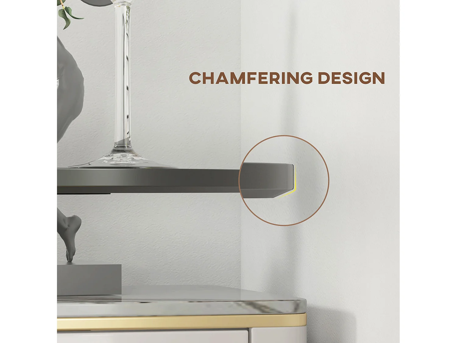 Tavolo Haute Ronde MDF e acciaio Ø60 x 102 cm, Bartisch Moderne pour Cuisine et Salon Noir