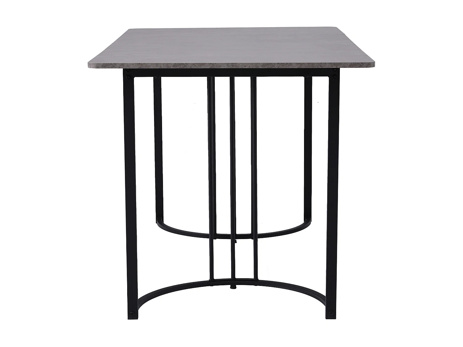 Tavolo rettangolare 140x80 cm MDF metallo cucina salone design moderne gris