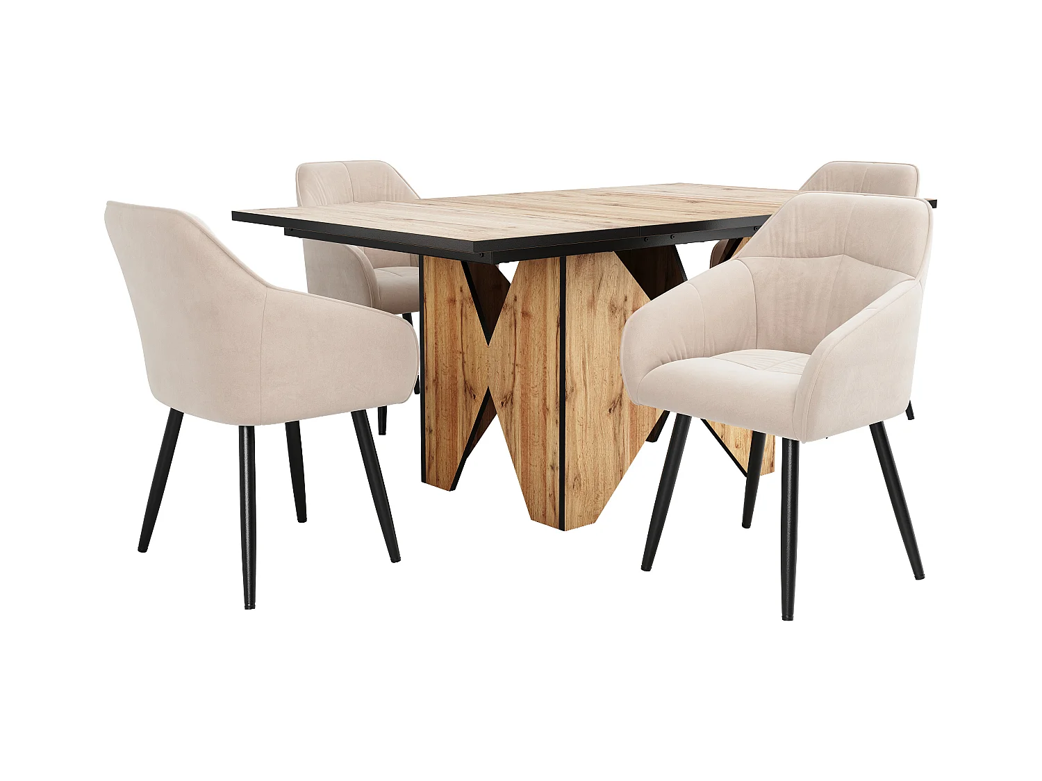 Tavolo da mangiatoia MDF bois brun 138,5x80 cm 4-6 persone cucina salone