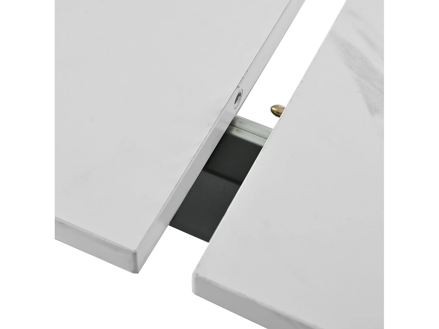 Tavolo allungabile MDF métal marmo 140-180x80 cucina salone blanc noir