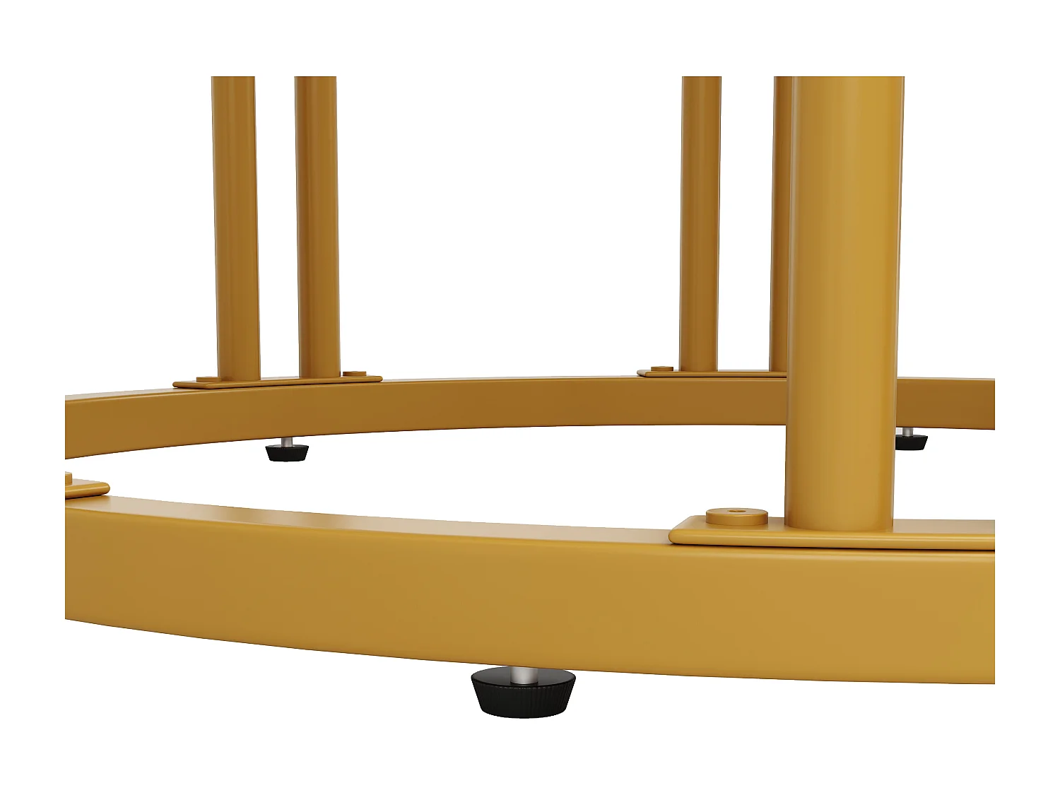 Tavolo rotondo 100×100×76 cm MDF marmo metallo cucina salon doré