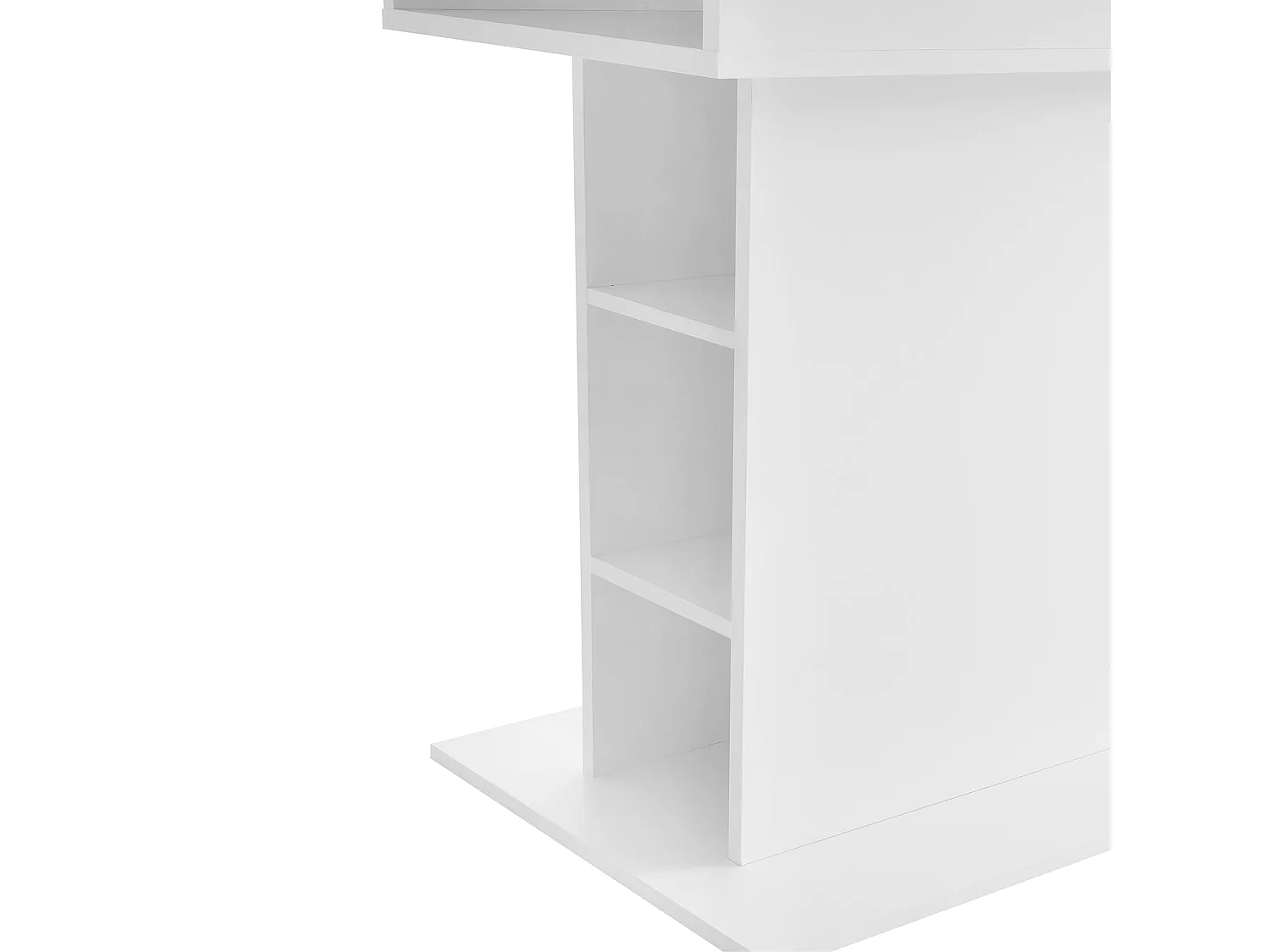 Tavolo allungabile in metallo e MDF con gamma multifunzione bianco