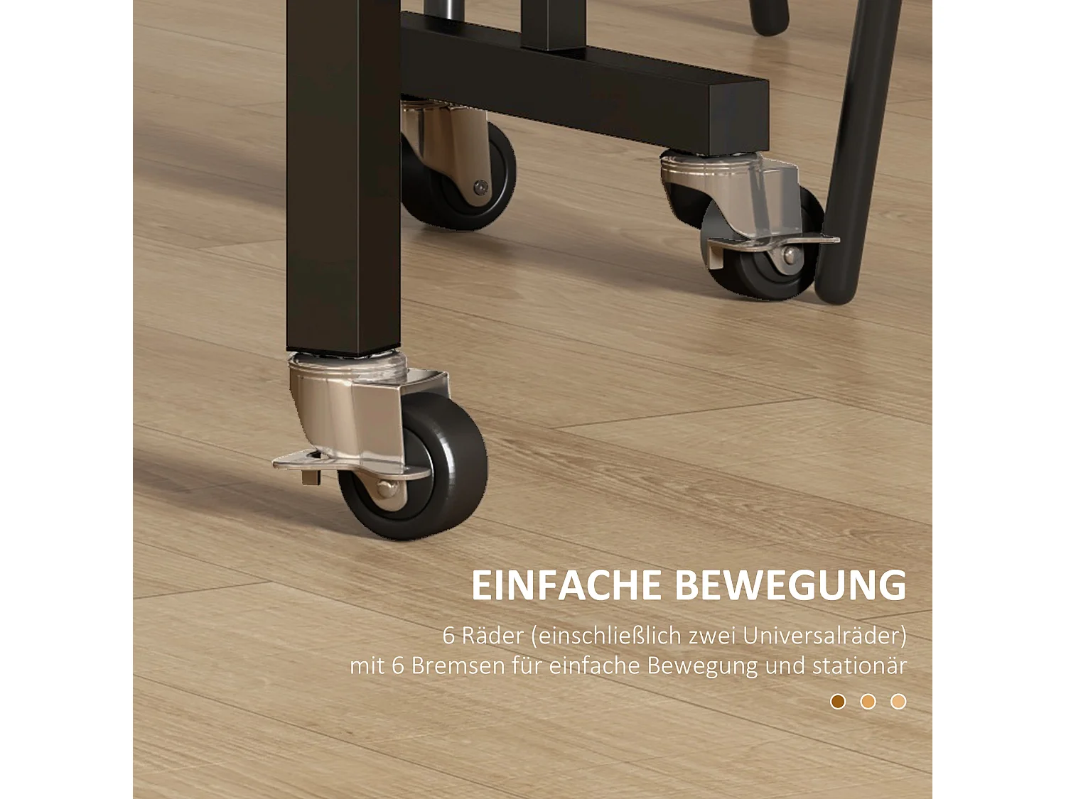 Mesa dobrável de cozinha e jantar, aço, extensível, rodas, branca 52,5-120x80x73 cm