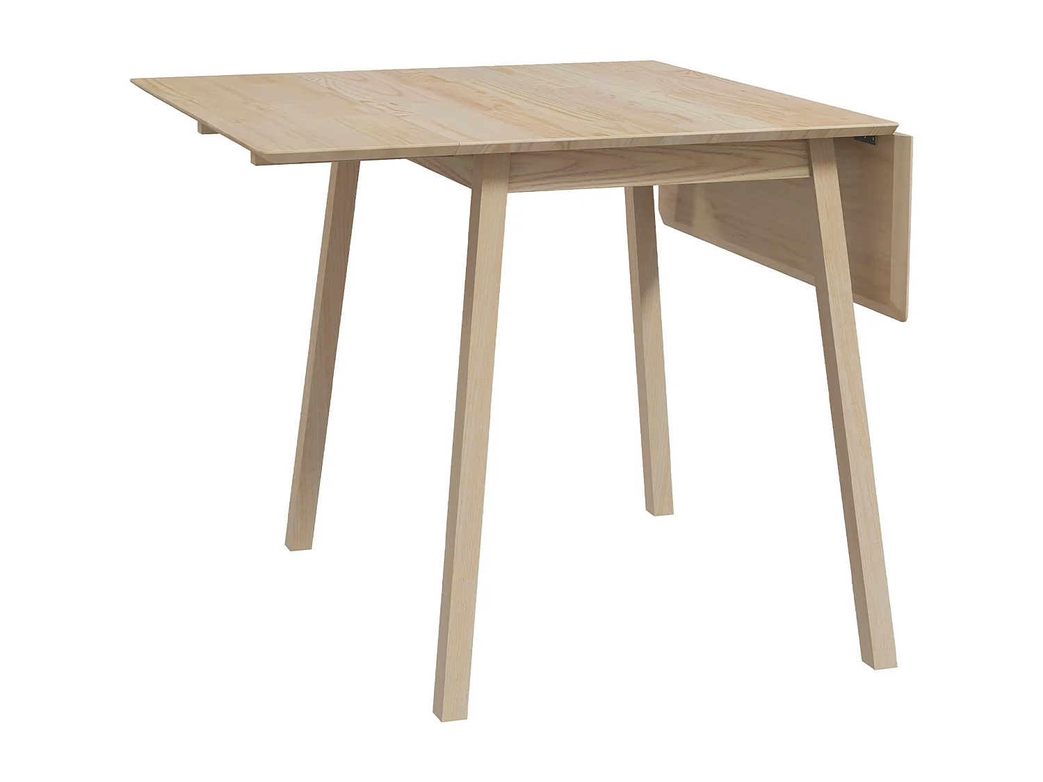 Mesa de Jantar Dobrável Madeira 110x86x75 cm 2-4 Pessoas Cozinha Sala de Jantar Natural