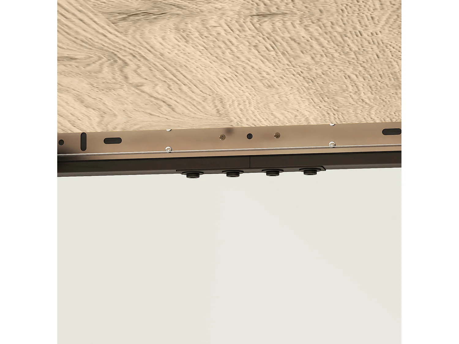 Mesa de Jantar Extensível Madeira e Metal 120-160x75 cm 6-8 Pessoas Sala Cozinha Natural