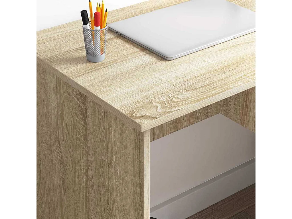 Schreibtisch Sonoma-Eiche 90 x 49 x 75 cm Holzwerkstoff