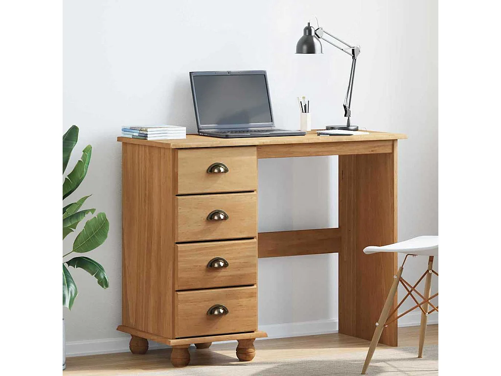 Bureau d'écriture avec tiroir ASKIM Marron 95 x 40 x 75 cm