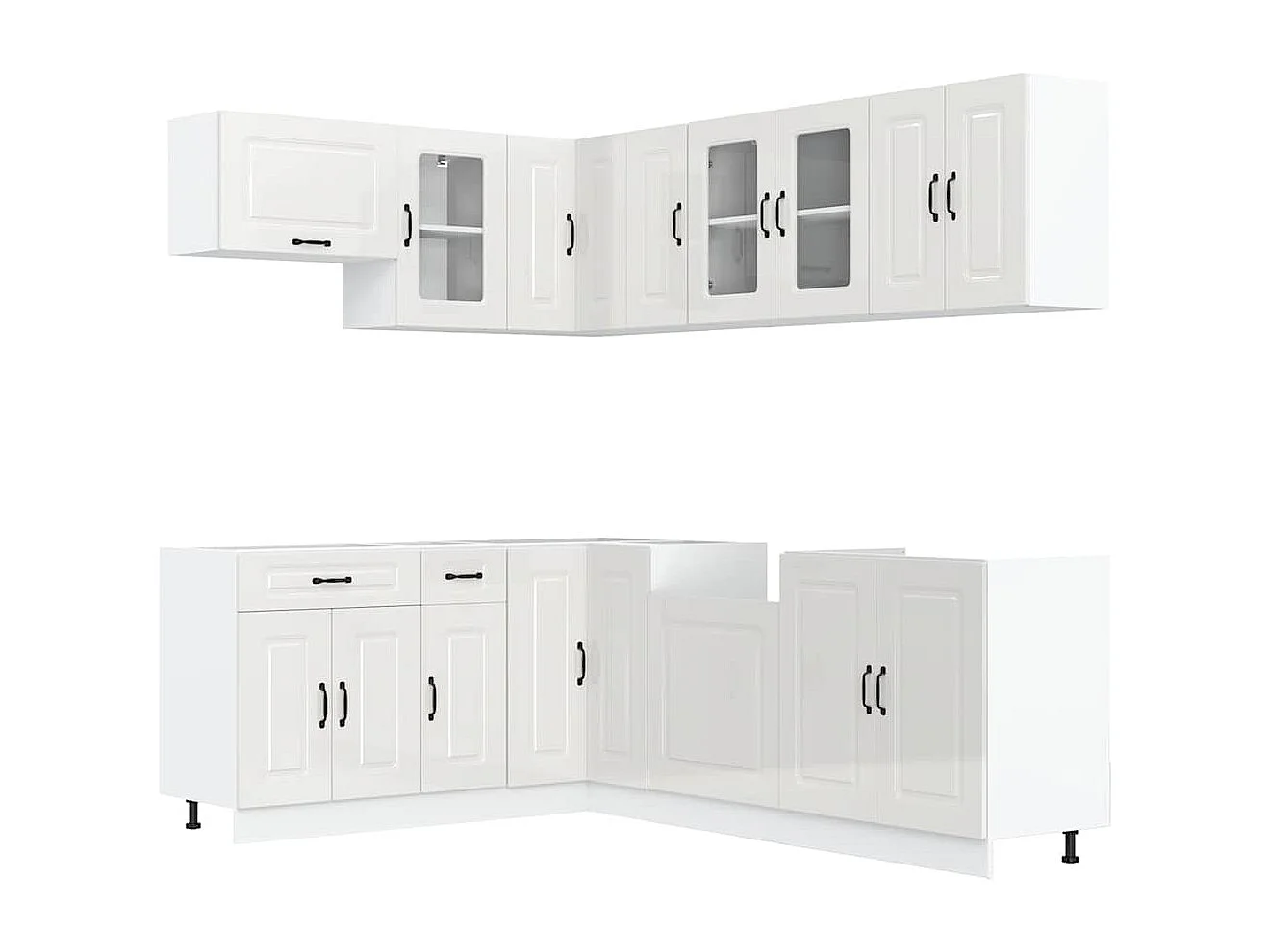 Ensemble d'armoires de cuisine 11 pcs Kalmar bois d'ingénierie