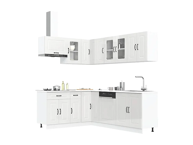 Ensemble d'armoires de cuisine 11 pcs Kalmar bois d'ingénierie