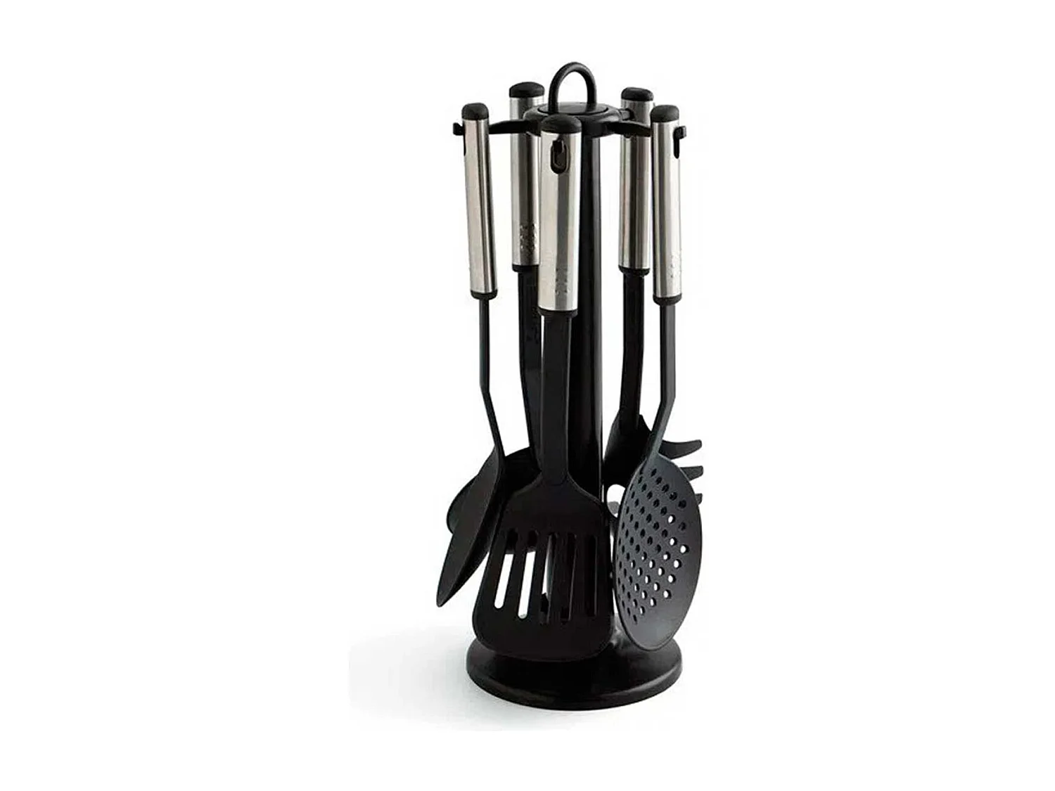 Set de 5 utensilios de cocina Cambria Quid nylon negro