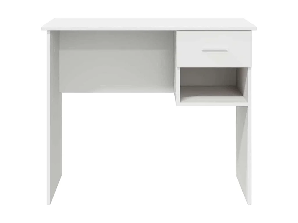 Bureau avec tiroir Blanc 90 x 49 x 75 cm Bois d'ingénierie