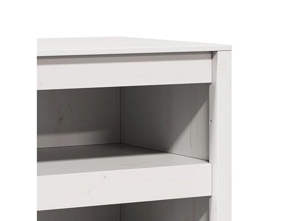 Armoire de cuisine Blanc 106 x 55 x 64 cm Pin massif