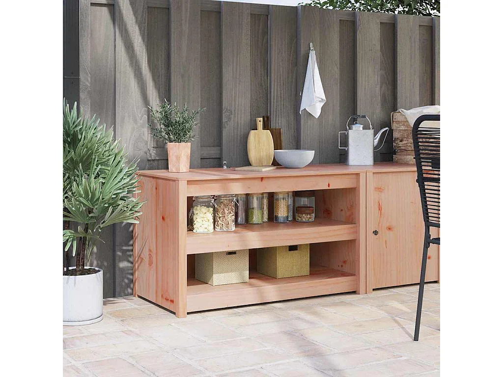 Armoire de cuisine Chêne brun 106 x 55 x 64 cm Pin massif