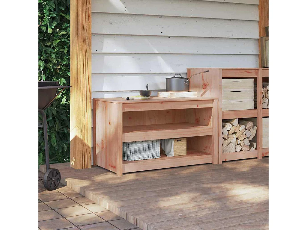 Armoire de cuisine Chêne brun 106 x 55 x 64 cm Pin massif