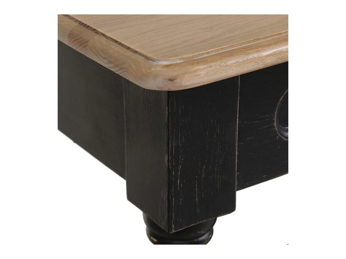 Table drapier 2 tiroirs Bois Noir - Manoir Interior's