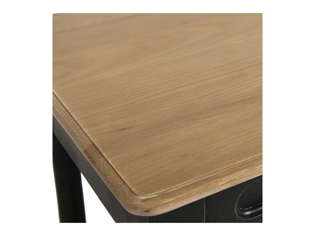 Table drapier 2 tiroirs Bois Noir - Manoir Interior's