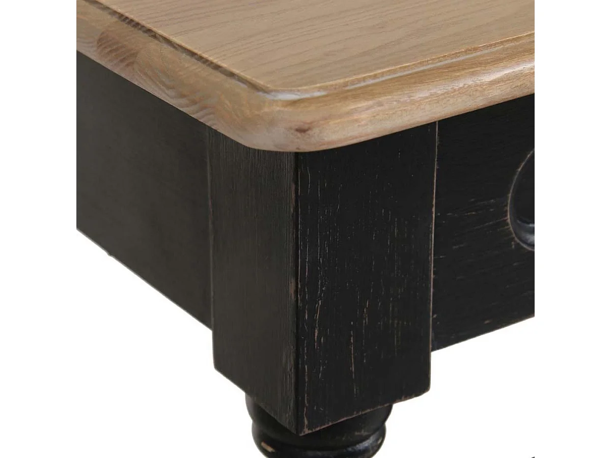 Table drapier 2 tiroirs Bois Noir - Manoir Interior's