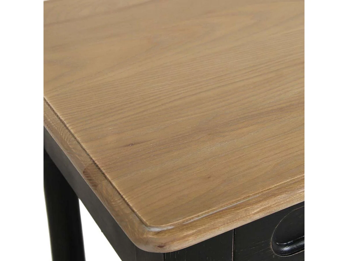 Table drapier 2 tiroirs Bois Noir - Manoir Interior's