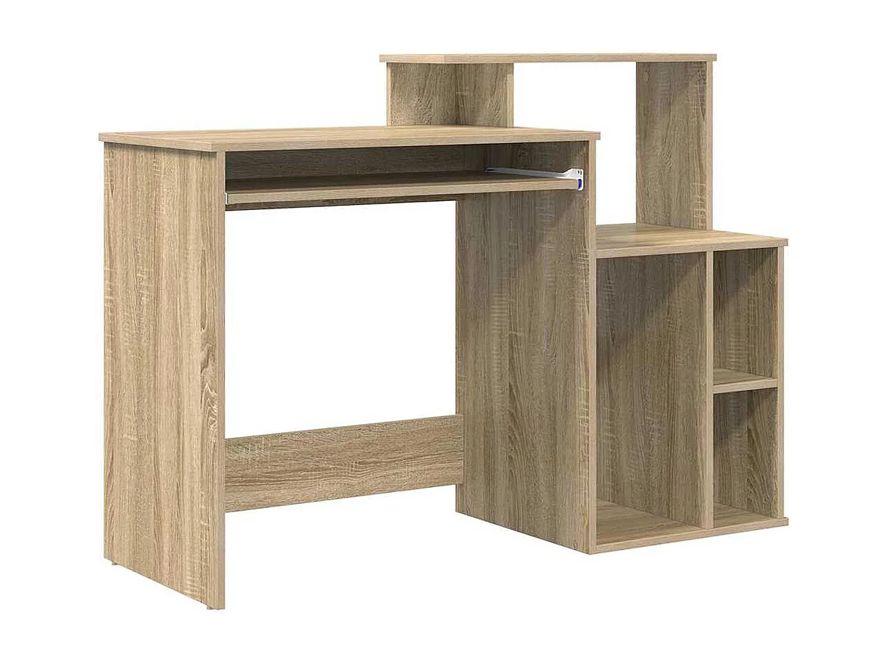Schreibtisch Sonoma-Eiche 120,5 x 44 x 88,5 cm Holzwerkstoff