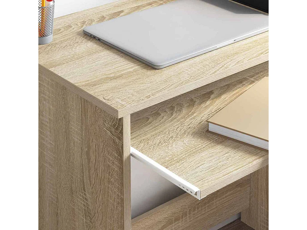 Schreibtisch Sonoma-Eiche 120,5 x 44 x 88,5 cm Holzwerkstoff