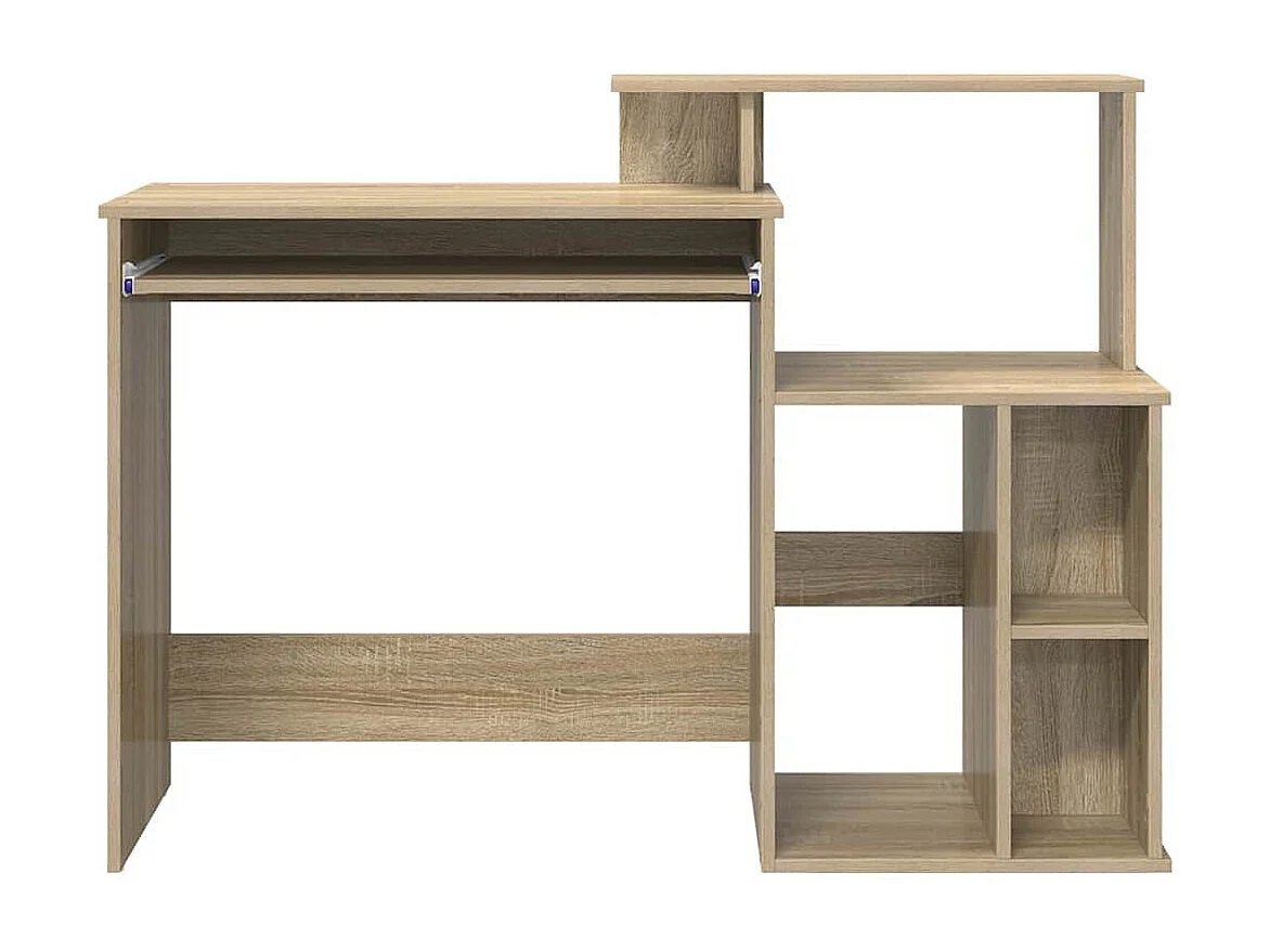 Schreibtisch Sonoma-Eiche 120,5 x 44 x 88,5 cm Holzwerkstoff