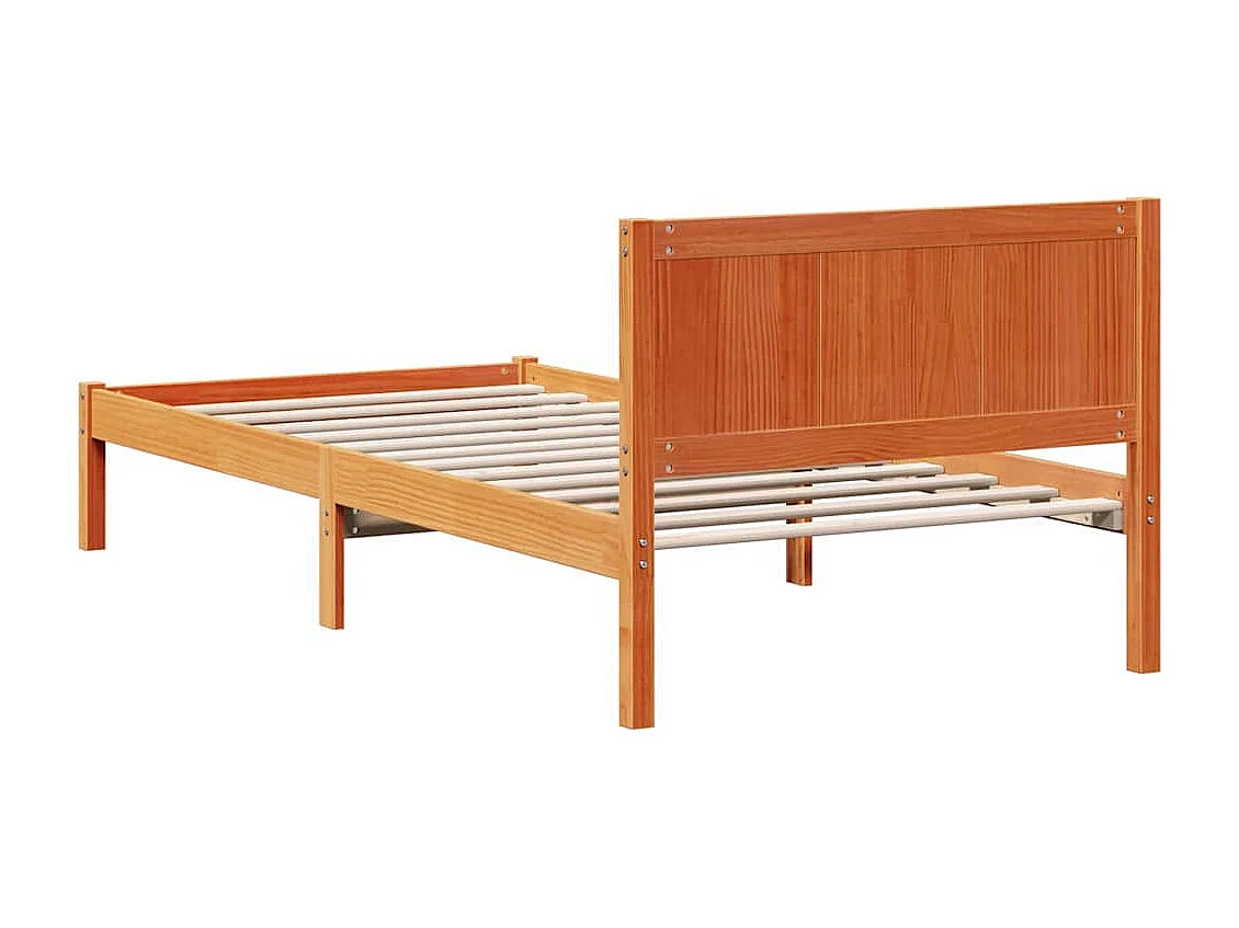 Cadre de lit Marron 80 x 200 cm Bois de pin massif
