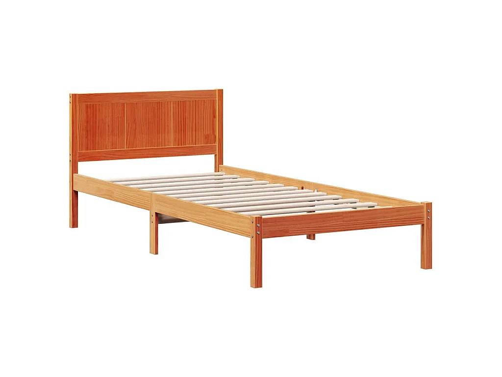 Cadre de lit Marron 80 x 200 cm Bois de pin massif